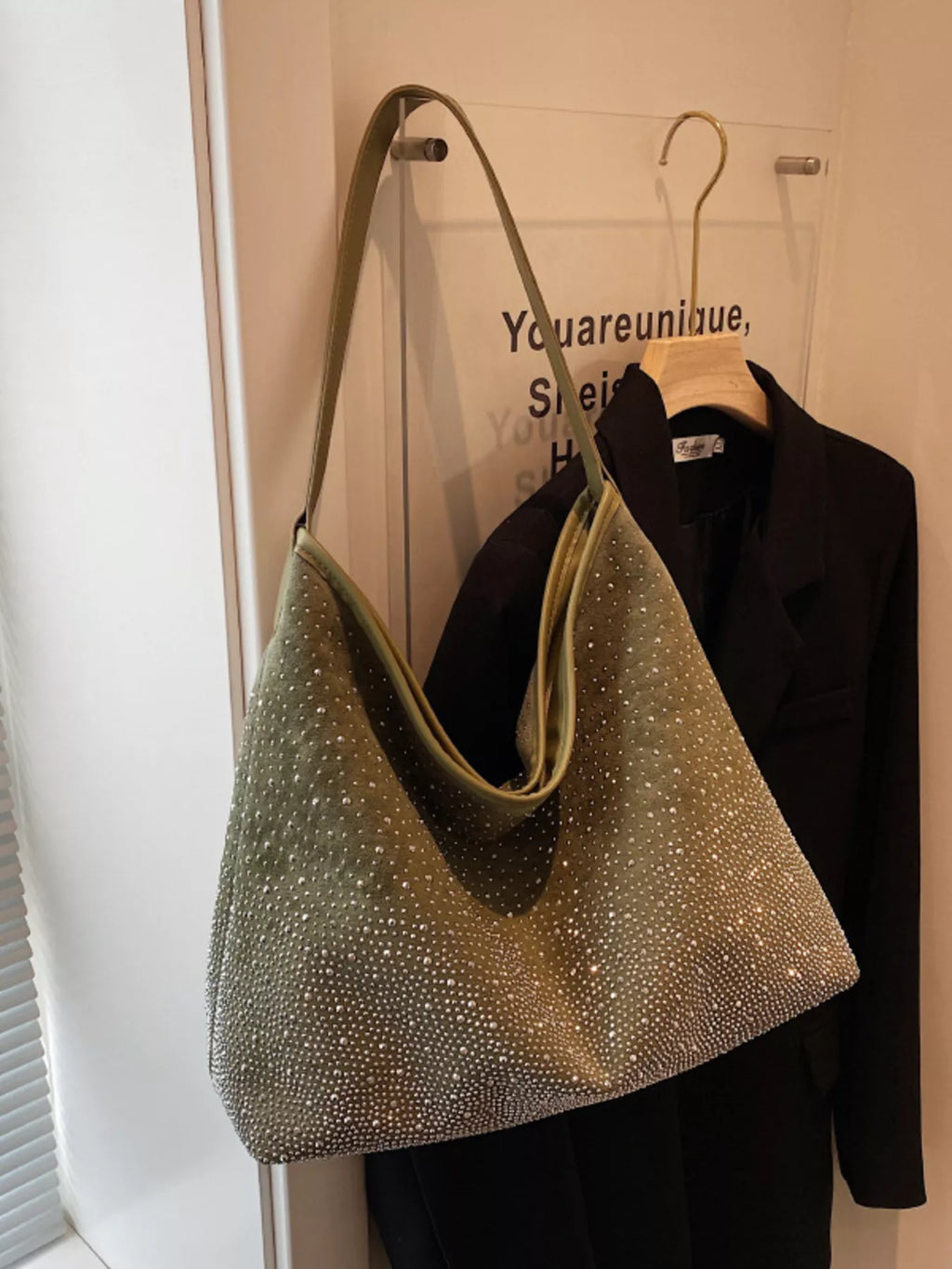 Rhinestone Tote Bag