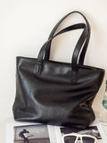 Classic PU Leather Tote Handbag