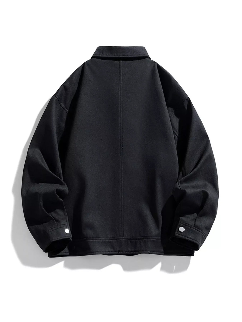 Men's Plus Size Casual Snap-Down Jacket