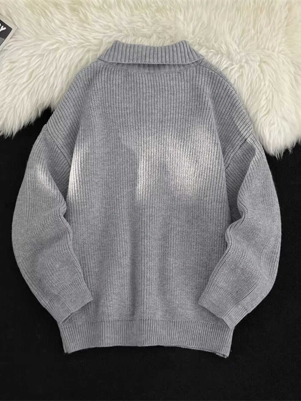 Men's Zip-Up Knit Cardigan