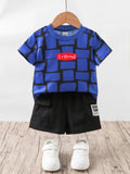 Children's Printed Short Sleeve Tee and Shorts Set