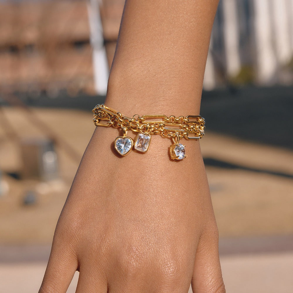 Zircon Station Bracelet Collection