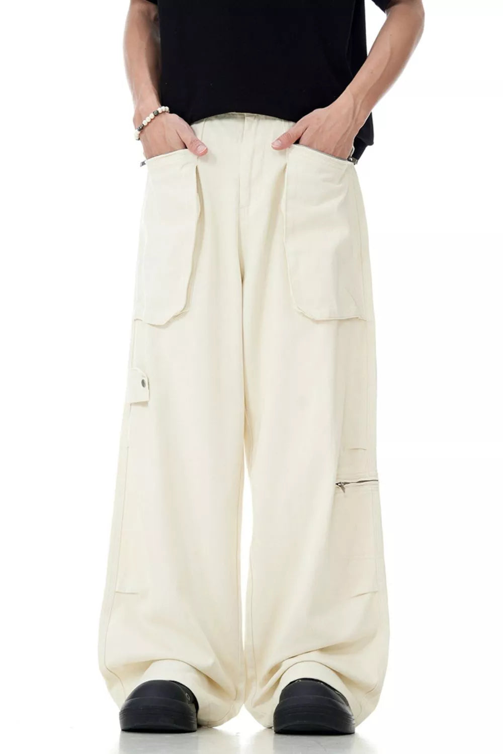 Men's Loose Fit Multi-Pocket Cargo Pants