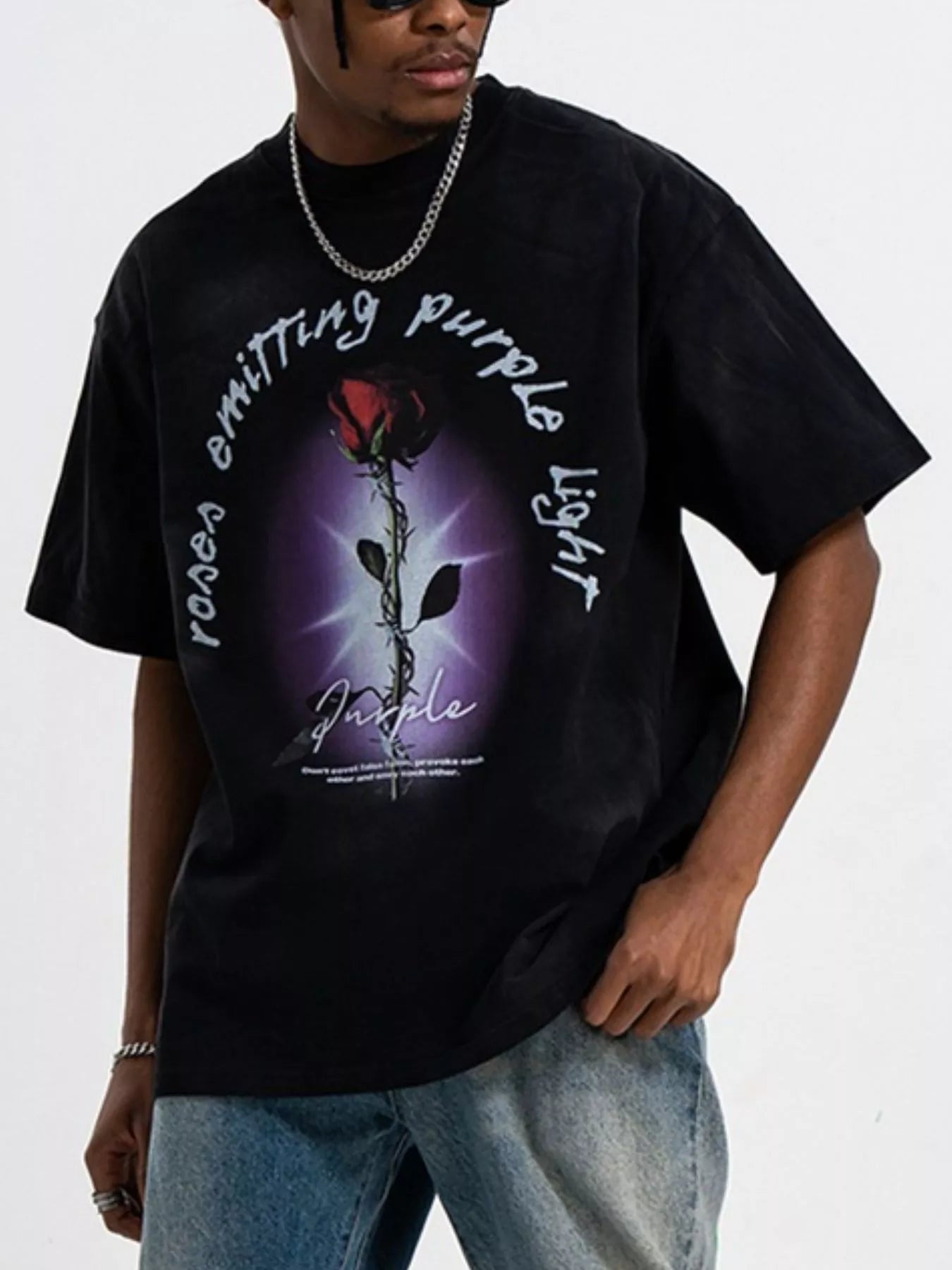 Graphic Round Neck Short Sleeve T-Shirt