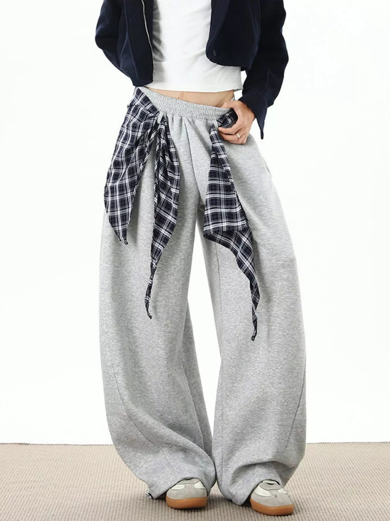 Men's Plus Size Wide-Leg Sweatpants