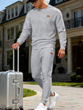 Men's Full Size Casual Textured Top and Pants Set Plus Size