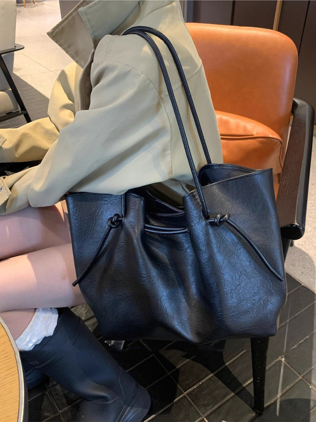 Knot-Detail Tote Bag