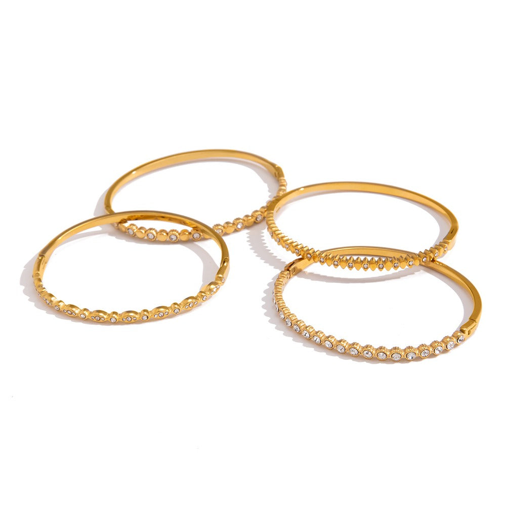 Zircon Stacking Bangle Collection