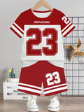 Children's 23 Number Graphic Tee and Shorts Set