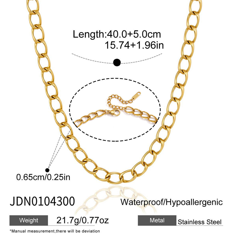 Oval Link Chain Necklace Collection