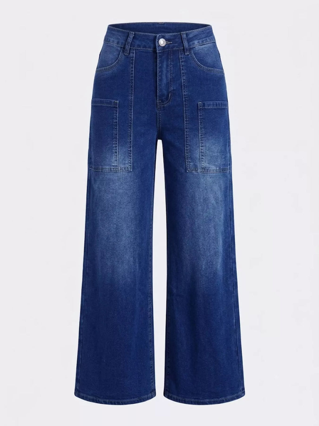 High-Waisted Wide Leg Jeans