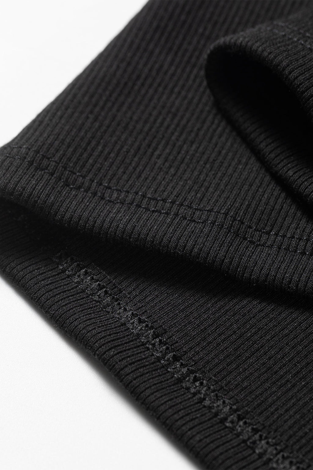 Dark Khaki Slim Ribbed Padded Tank Top