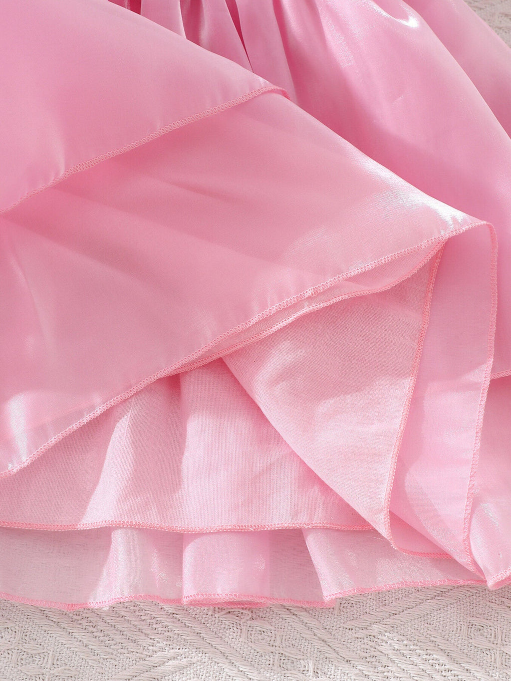 Children's Sequin Puff Sleeve Dress