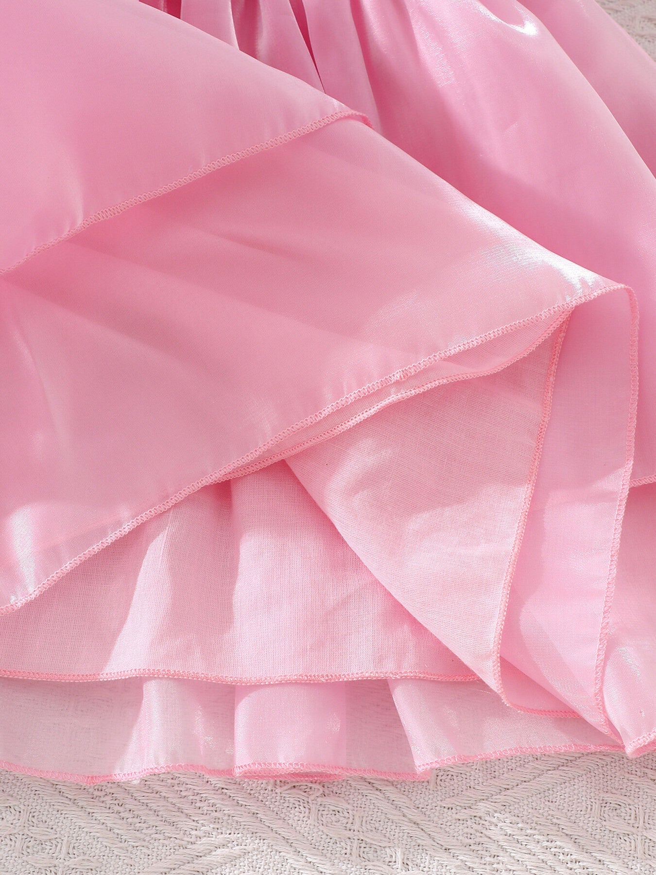 Children's Sequin Puff Sleeve Dress