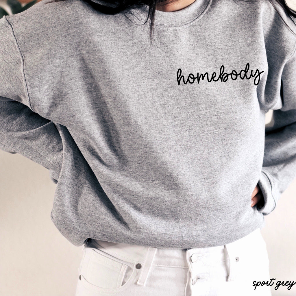 PRE-ORDER: Homebody Cursive Sweatshirt *6 Colors (S-3X)