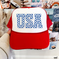 Checkered USA Trucker Hat *9 COLORS