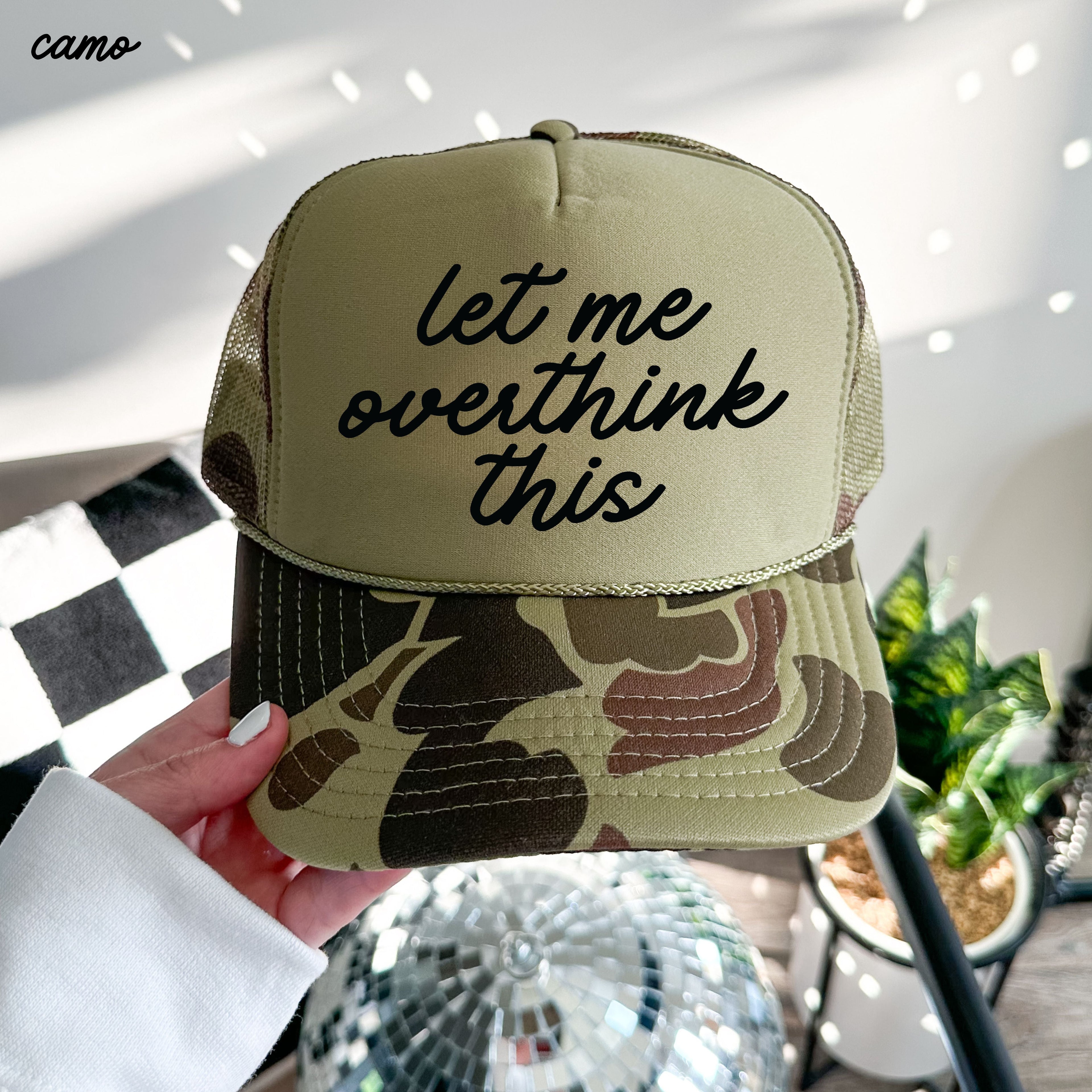 Let Me Overthink This Trucker Hat *12 Colors