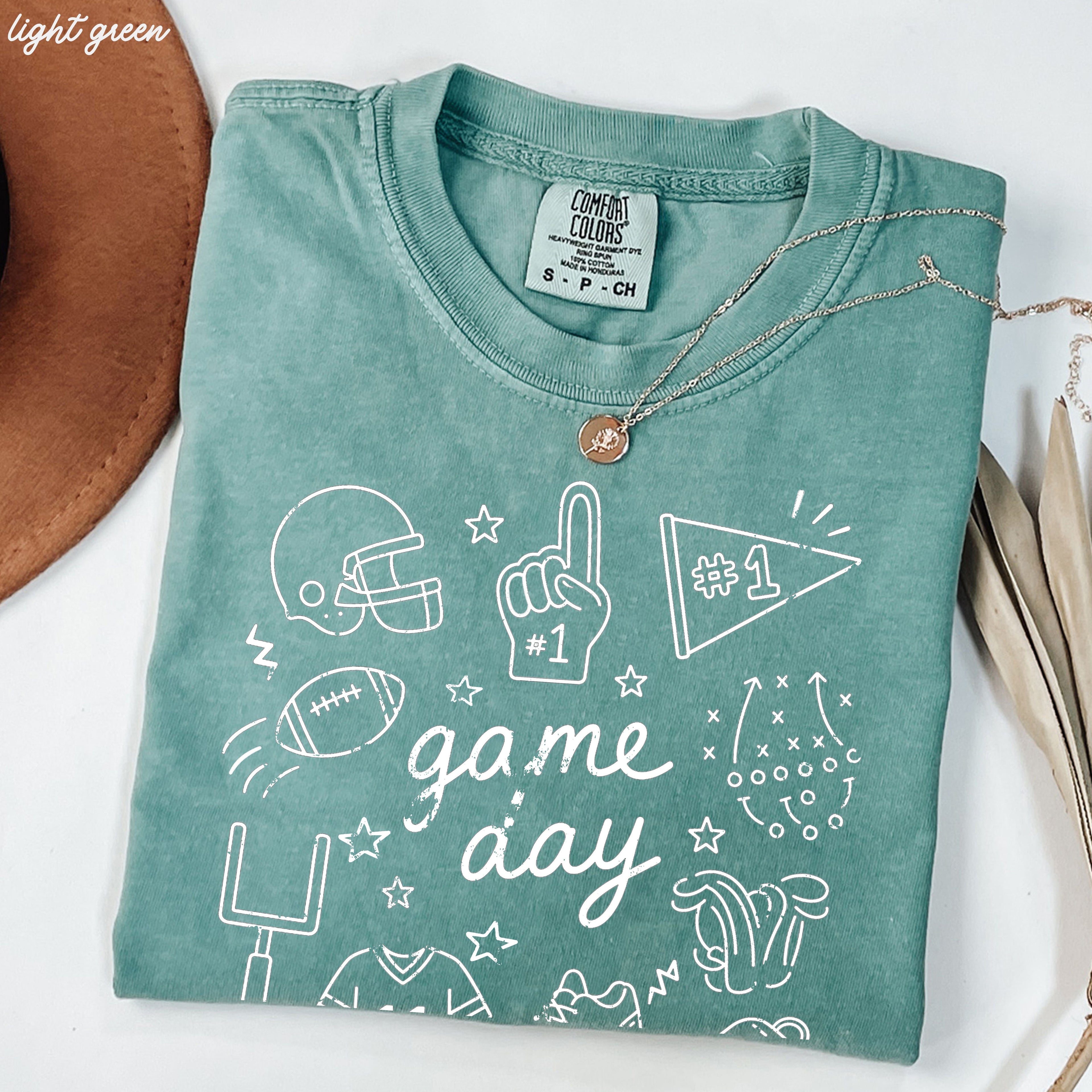 Football Game Day Doodle Tee *16 Colors (S-3X)
