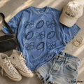 Football Bow Coquette Rows Tee *12 Colors (S-3X)