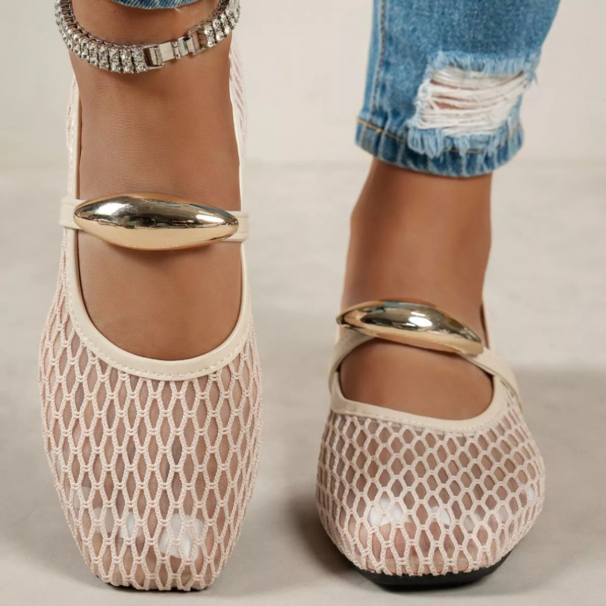 Square Toe Slip-Ons