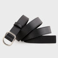 Leather Belt with Silver Buckle