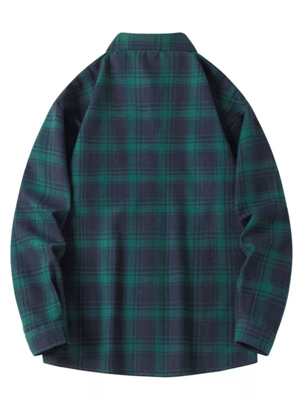 Men's Plus Size Plaid Long Sleeve Shirt
