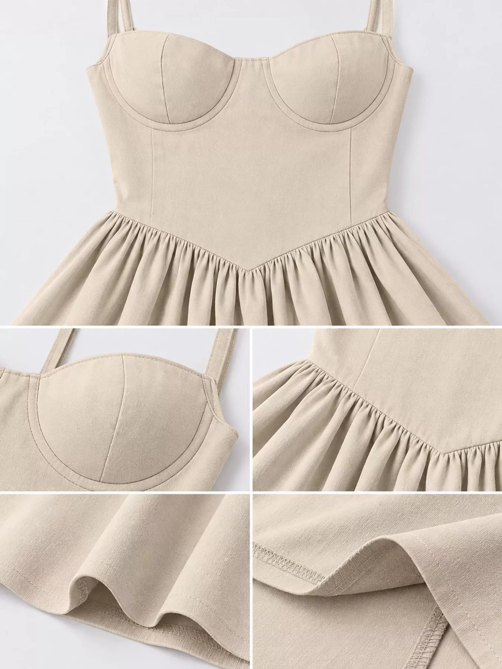 Sweetheart Neck Midi Cami Dress