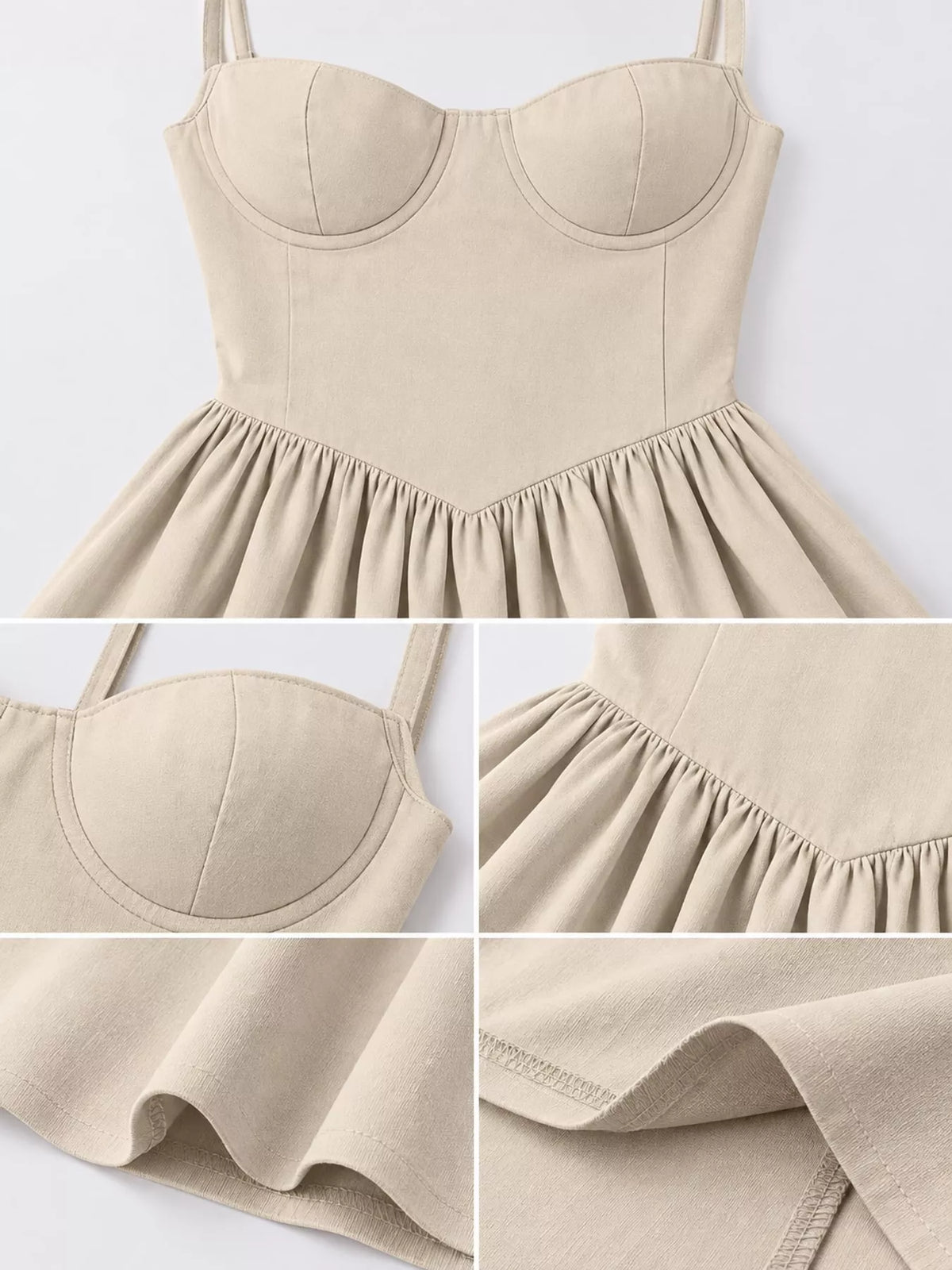 Sweetheart Neck Midi Cami Dress
