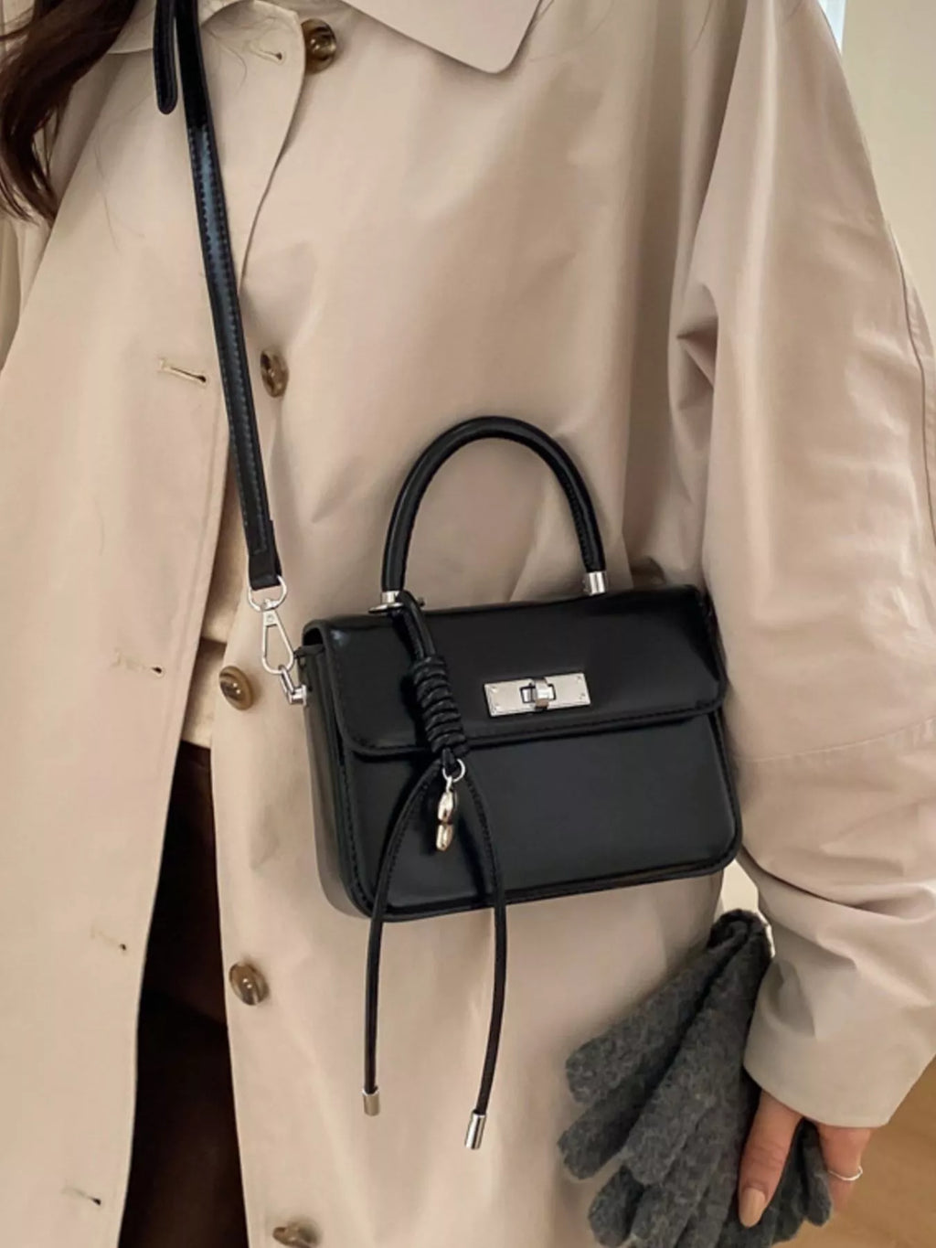 Top-Handle Crossbody Bag