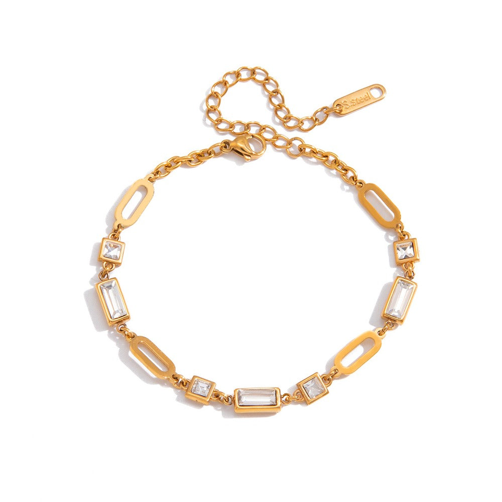 Crystal Layered Bracelet Collection