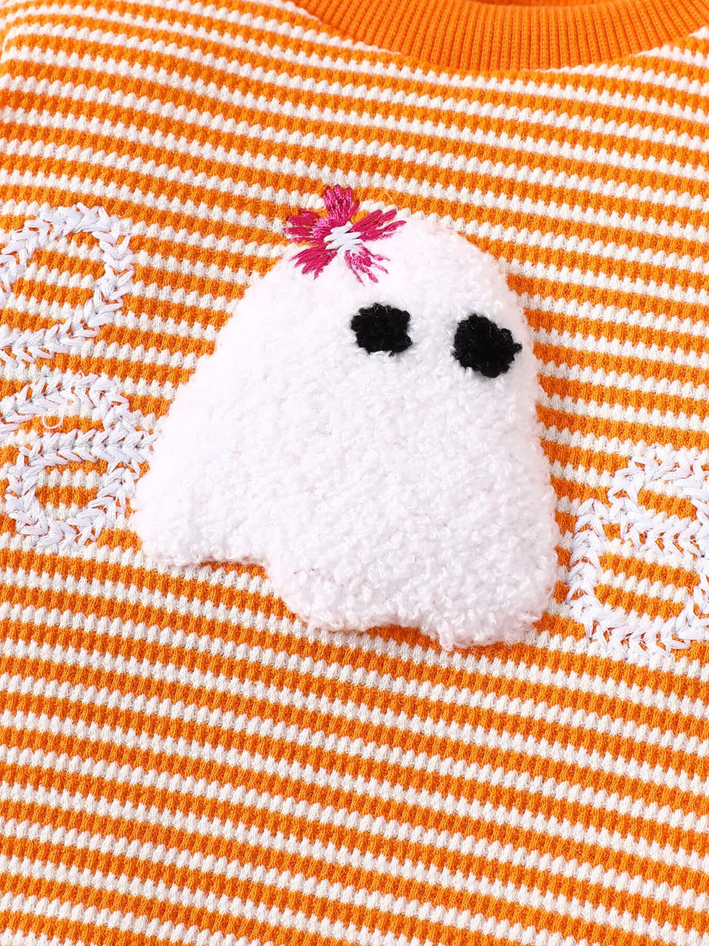 Children's Halloween Striped Ghost Top and Pants Set