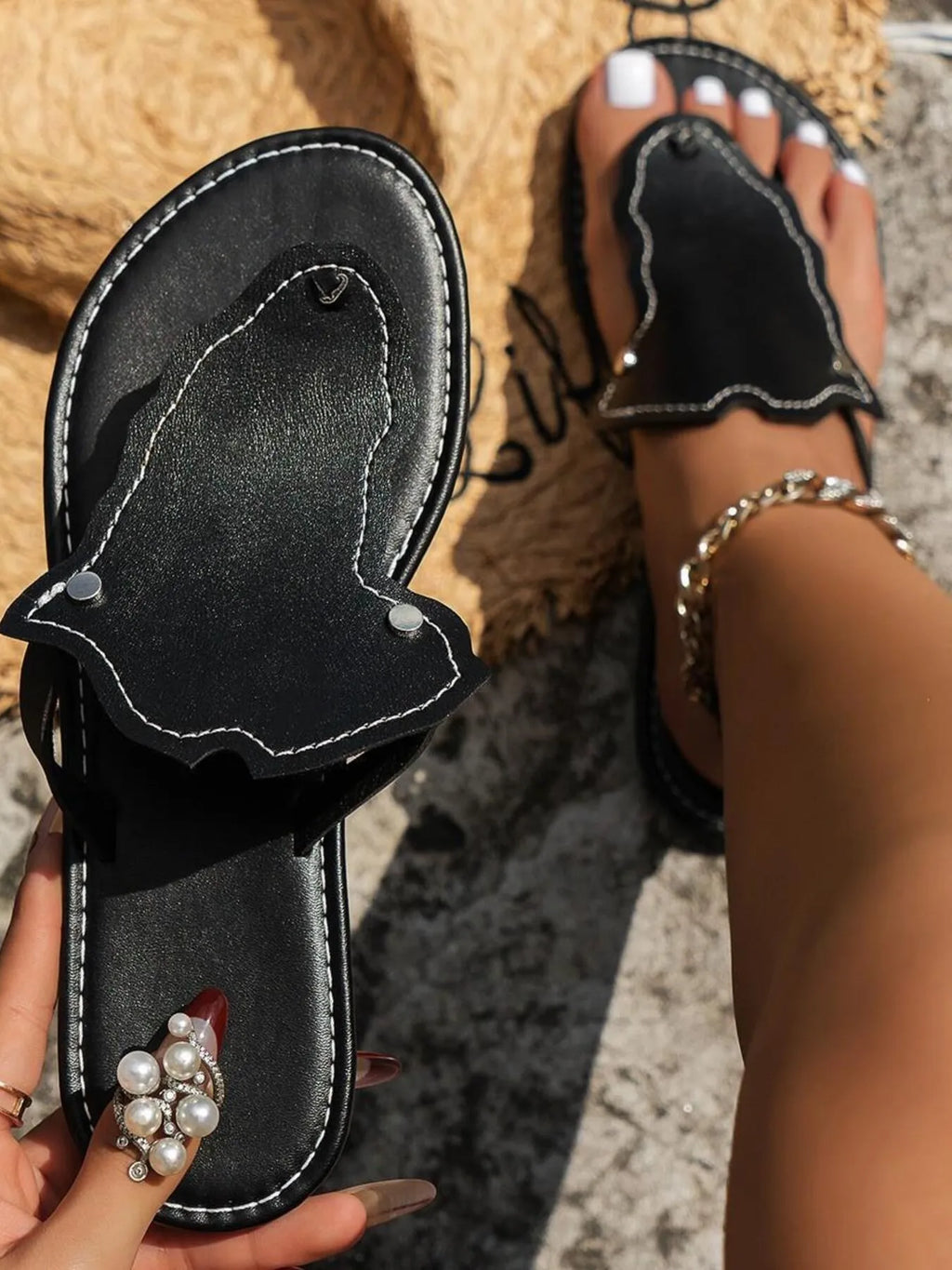 Toe Post Flat Sandals