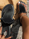 Toe Post Flat Sandals