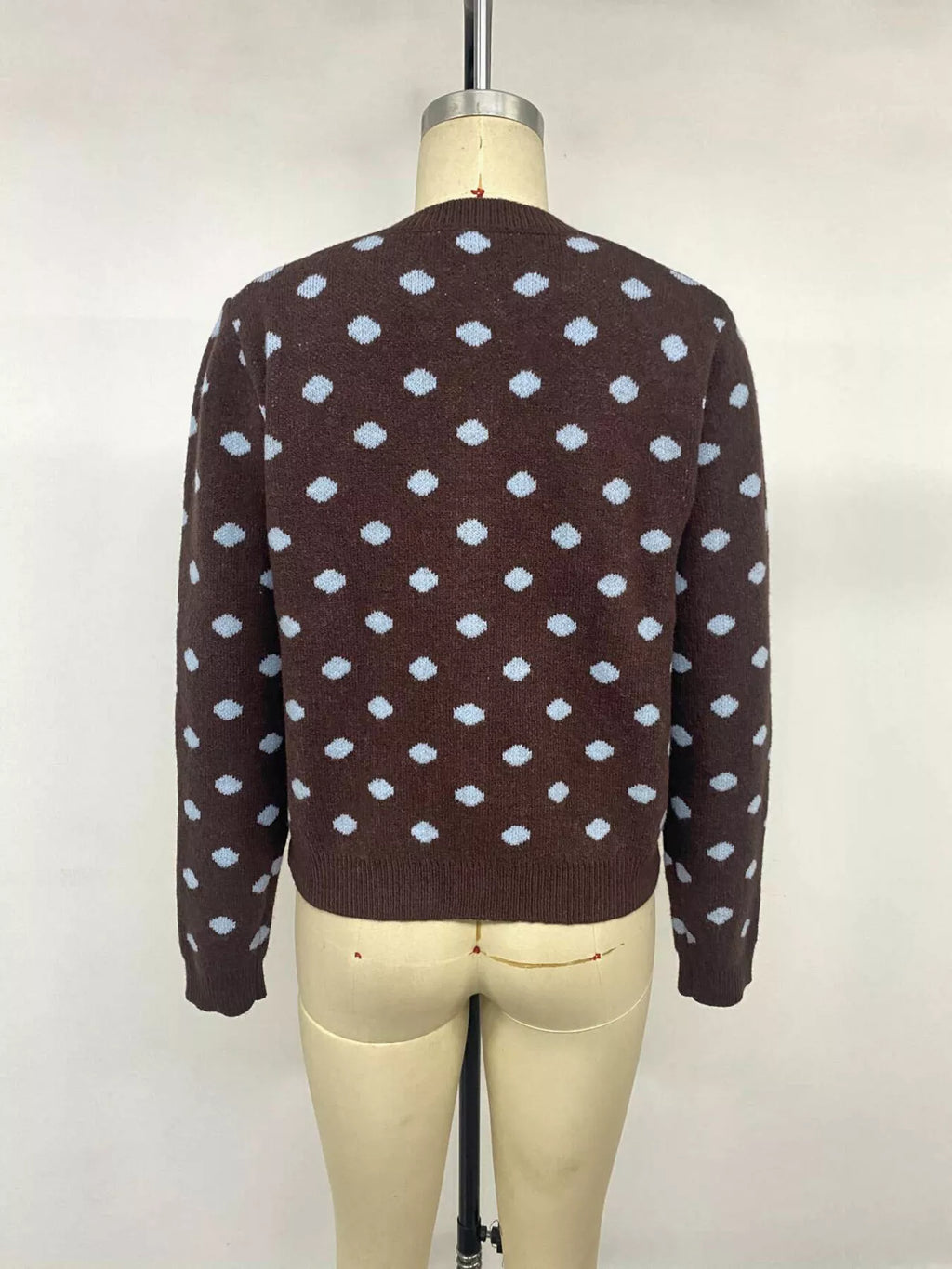 Polka Dot Button Up Cardigan