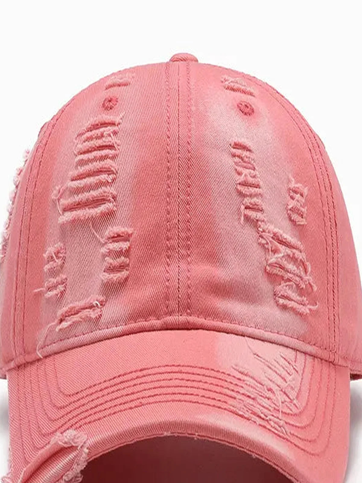 Distressed Cotton Adjustable Dad Baseball Cap