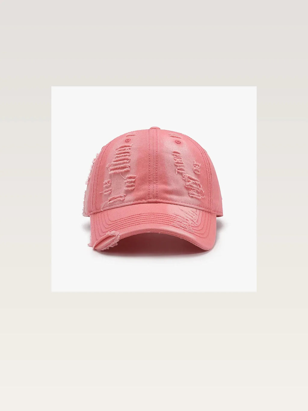 Distressed Cotton Adjustable Dad Baseball Cap