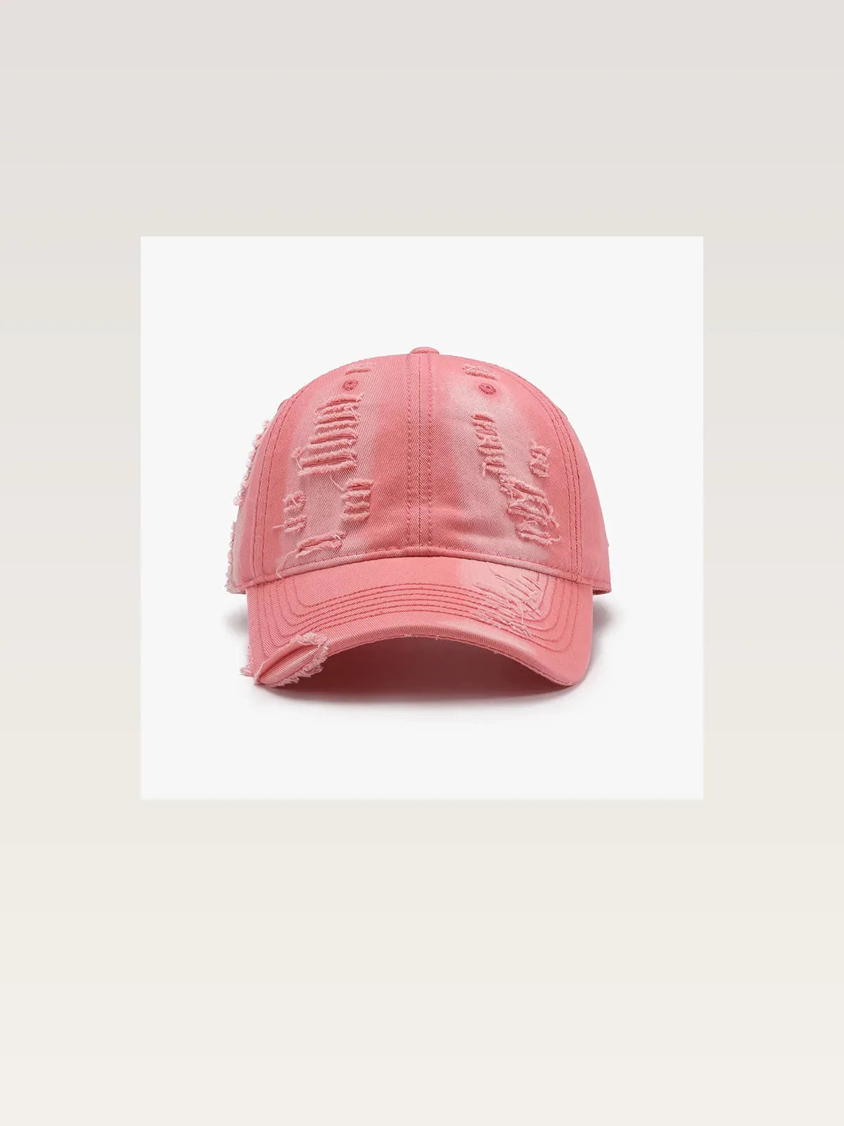 Distressed Cotton Adjustable Dad Baseball Cap