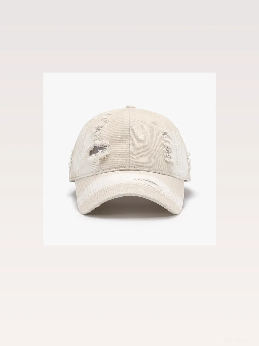 Distressed Washed Cotton Baseball Cap