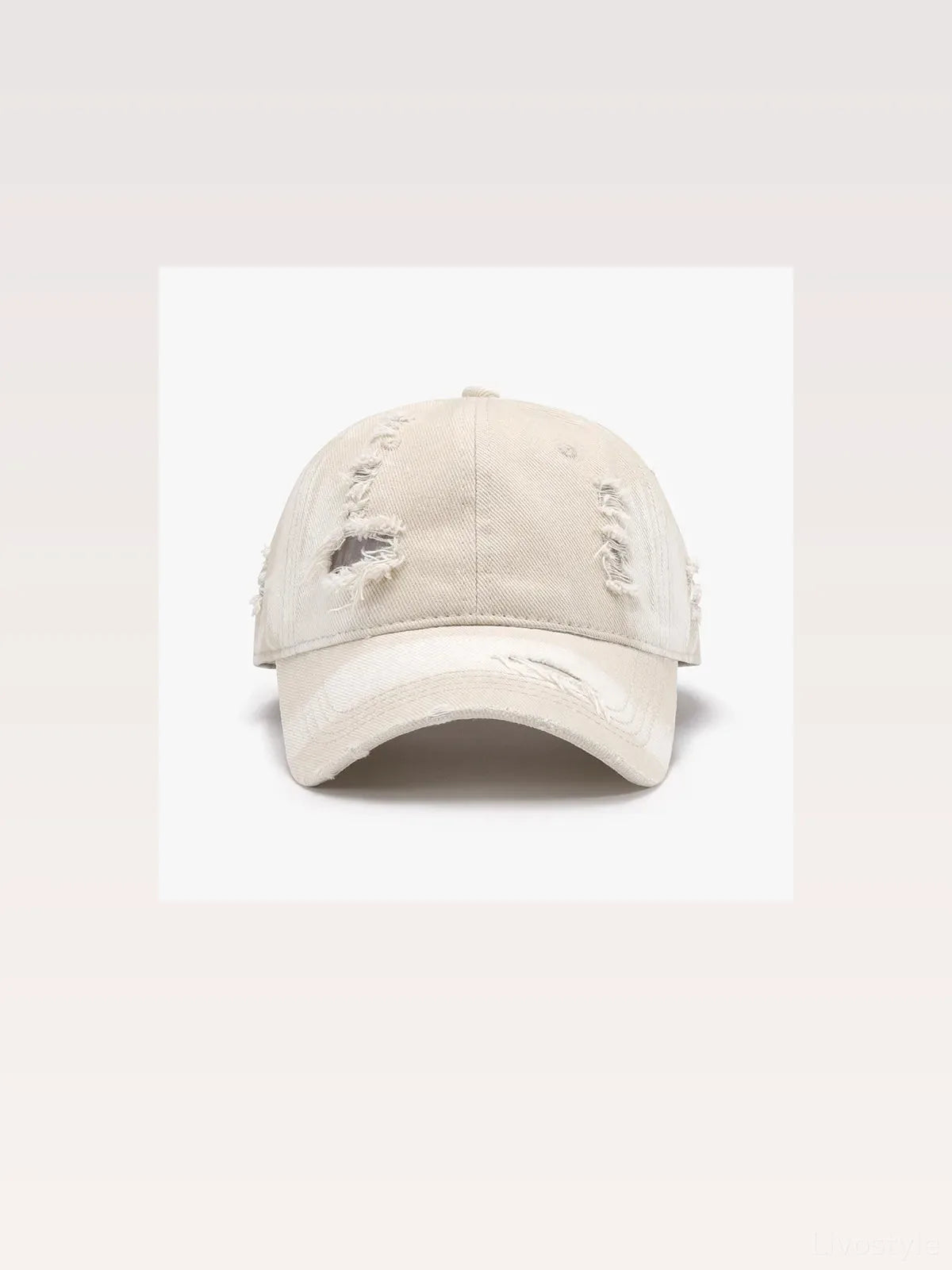 Distressed Washed Cotton Baseball Cap