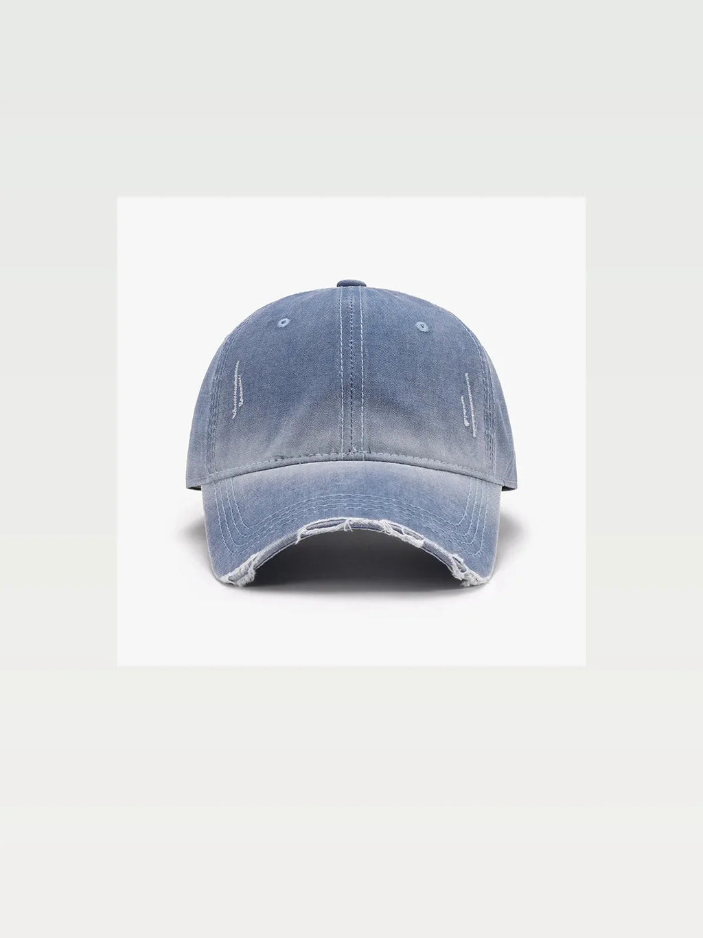 Distressed Washed Adjustable Cotton Baseball Cap