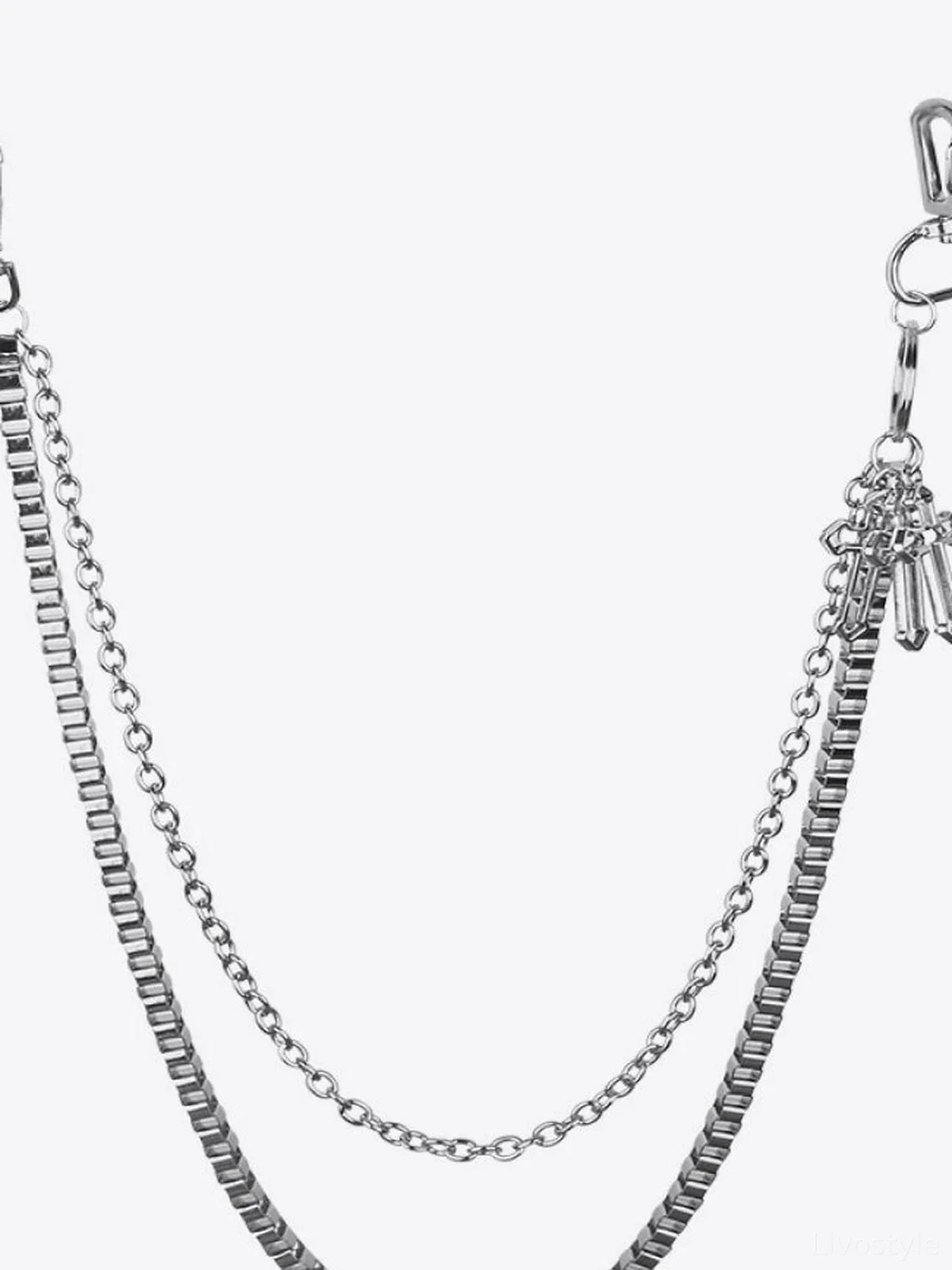 Double-Layered Cross Waist Chain