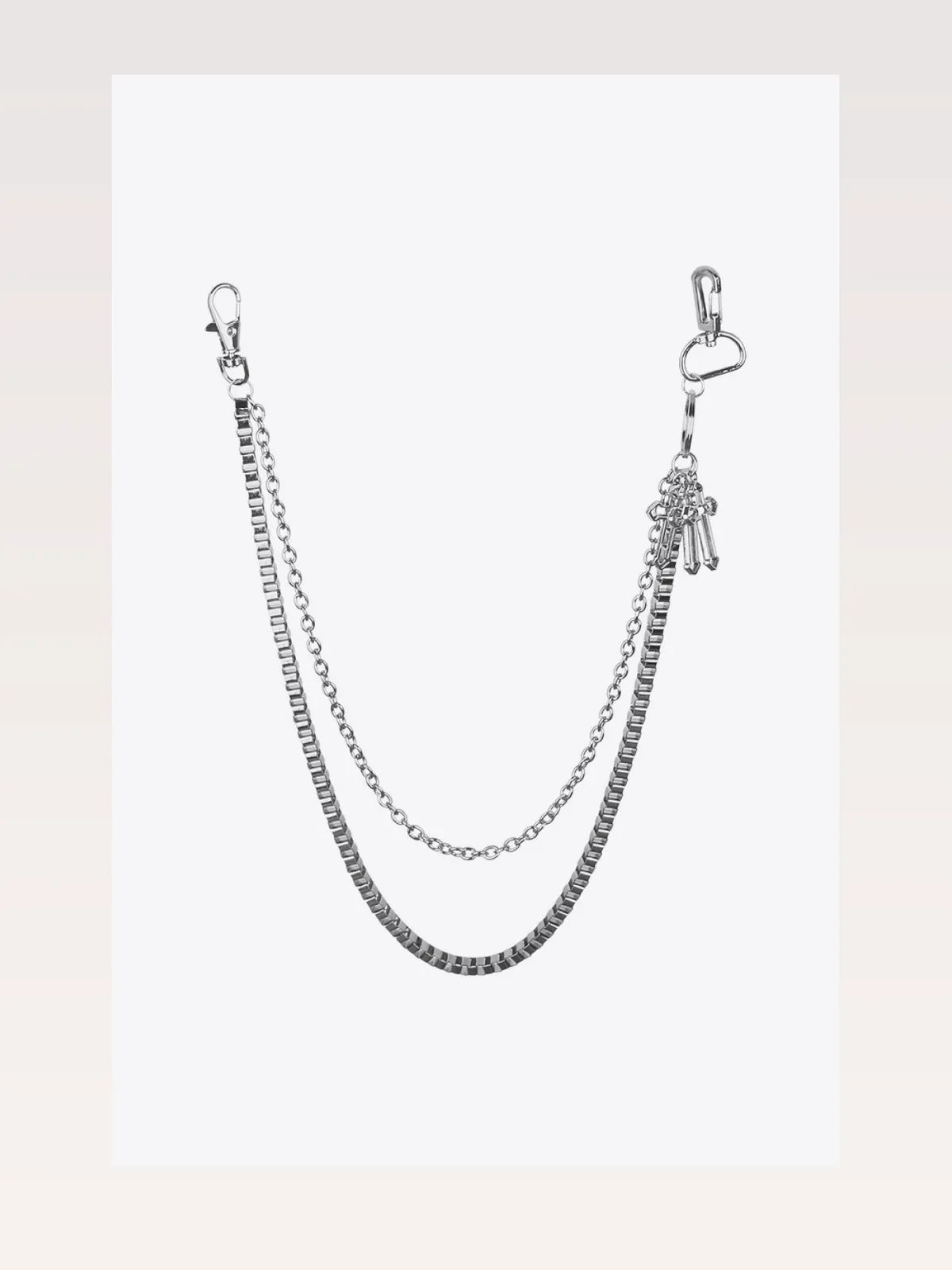 Double-Layered Cross Waist Chain