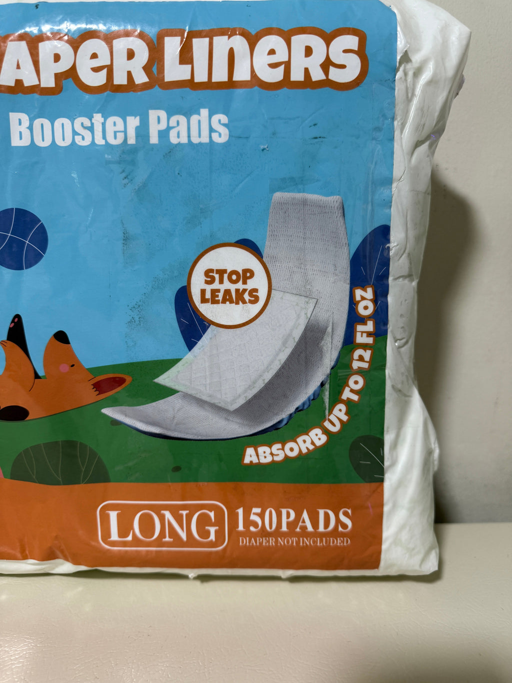 Dog Diaper Liners Long 150 ct, Disposable Booster Pads for Male and Female Dogs