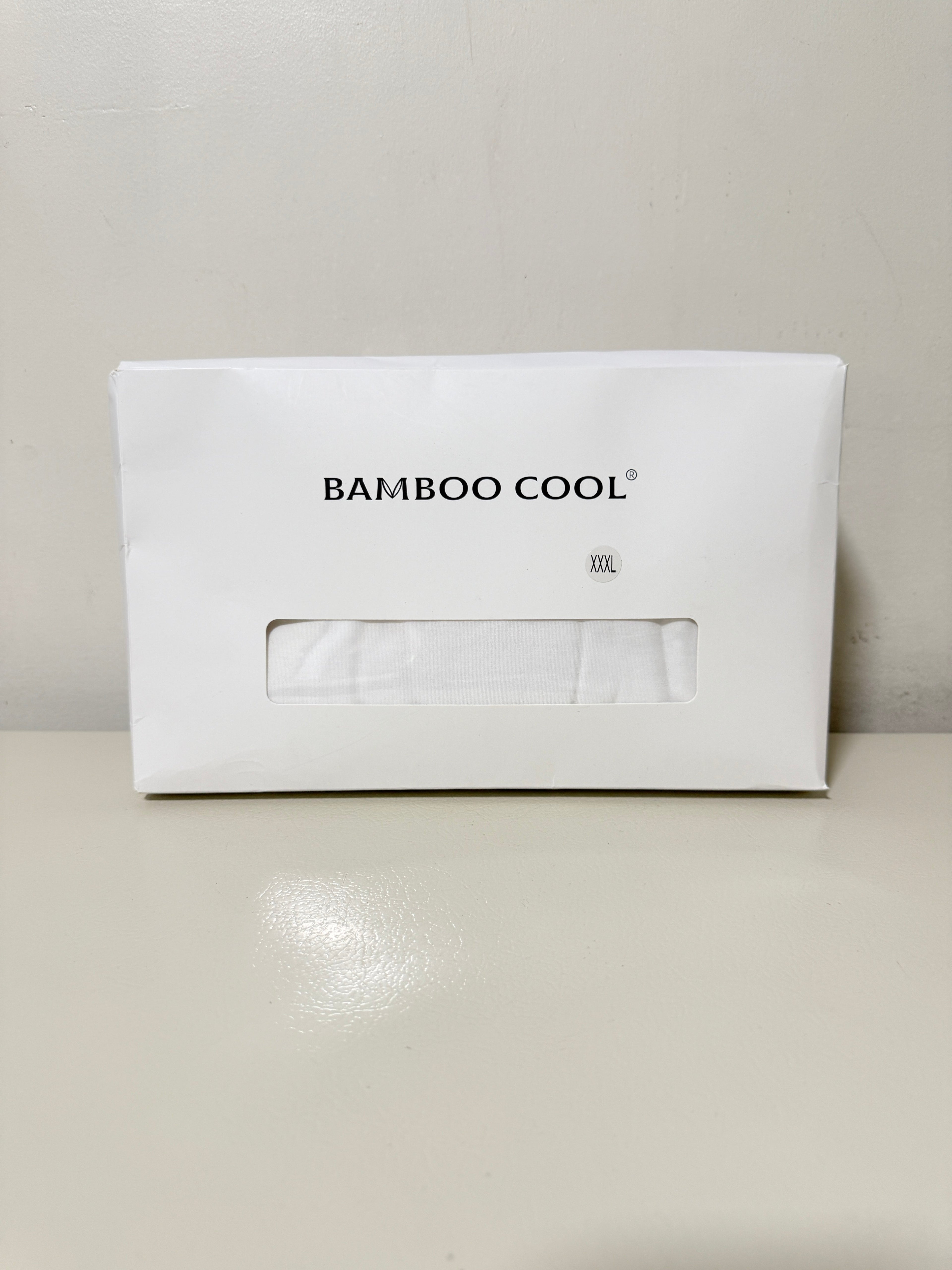 BAMBOO COOL Men's Undershirts 3-Pack, White Crew Neck, XXXL, Bamboo Viscose