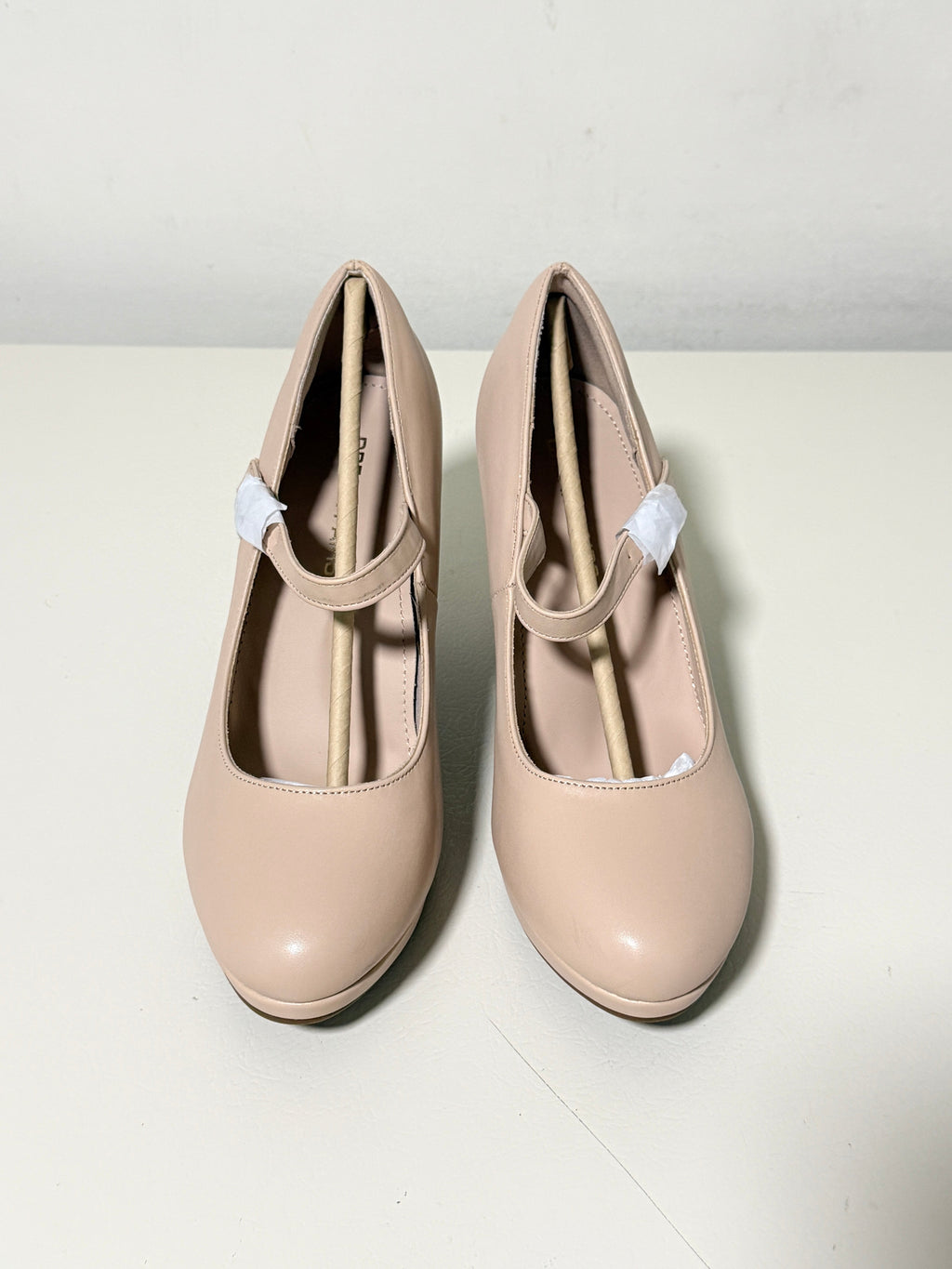 DREAM PAIRS Mary Jane Platform Pumps, Nude, US 8, 2.95 in Heel, SDPU2425W