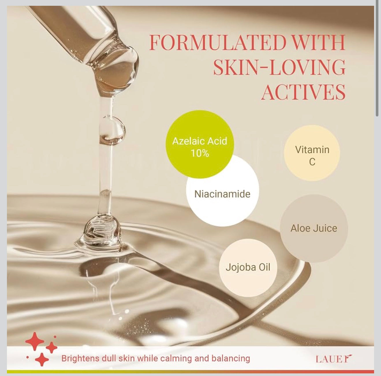 Azelaic Acid Face Serum 10%, 30 ml / 1 fl oz, EXP 09/28/2028