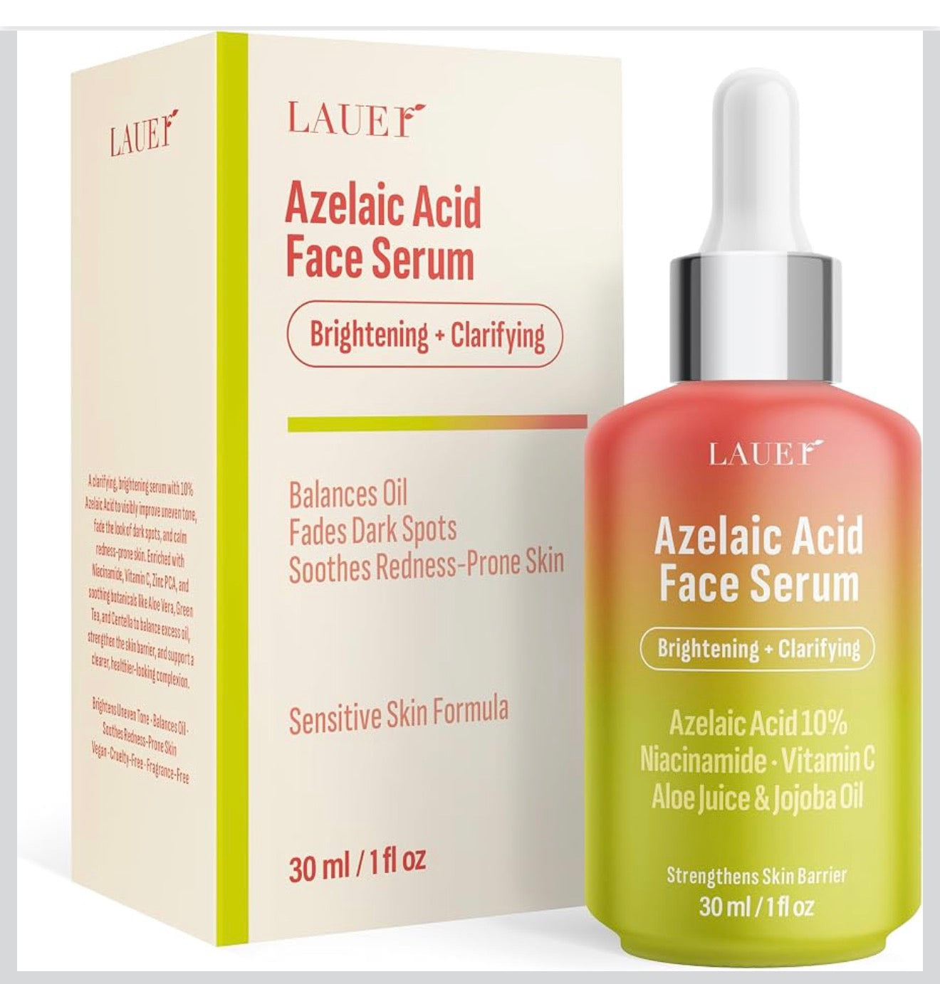 Azelaic Acid Face Serum 10%, 30 ml / 1 fl oz, EXP 09/28/2028