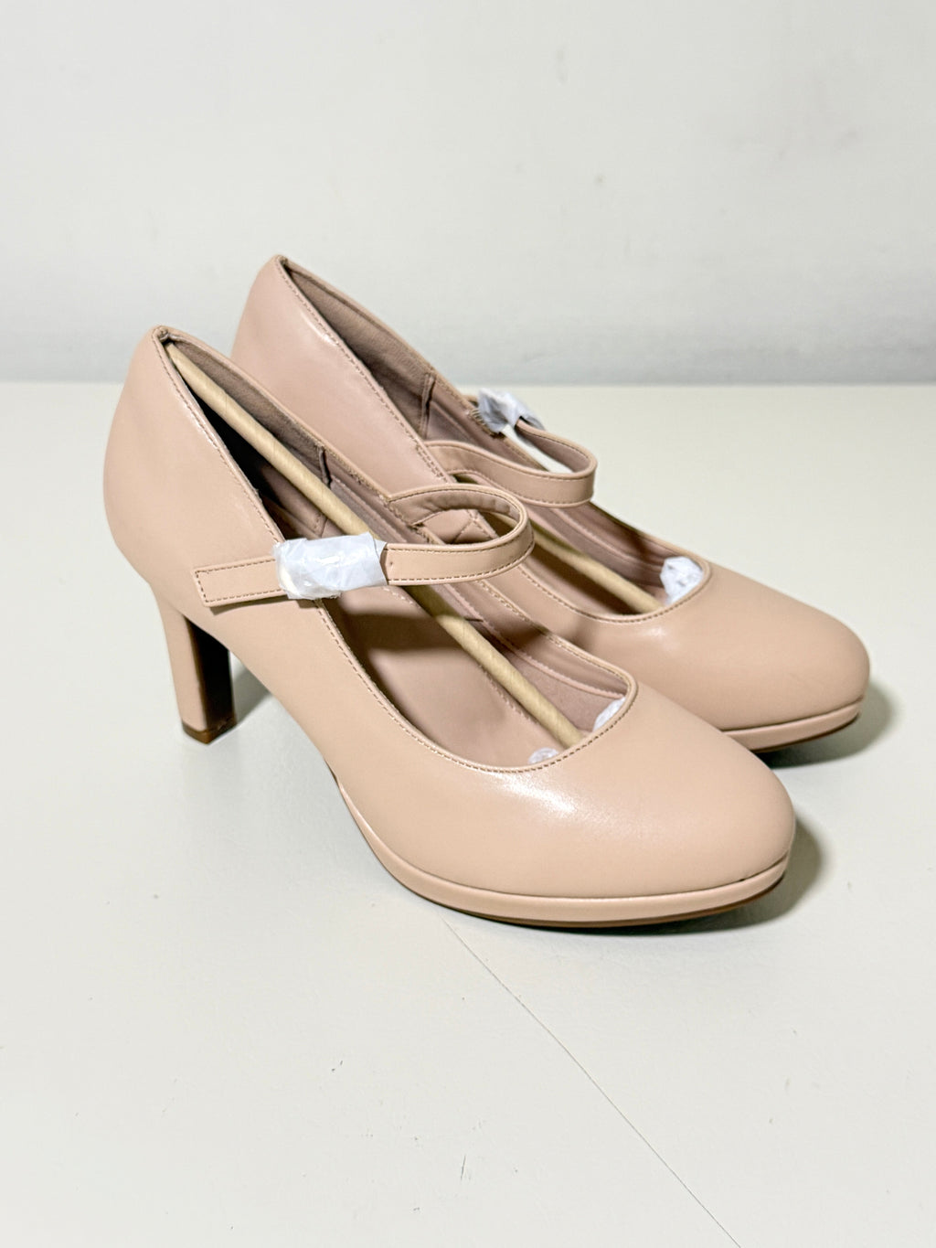 DREAM PAIRS Mary Jane Platform Pumps, Nude, US 8, 2.95 in Heel, SDPU2425W