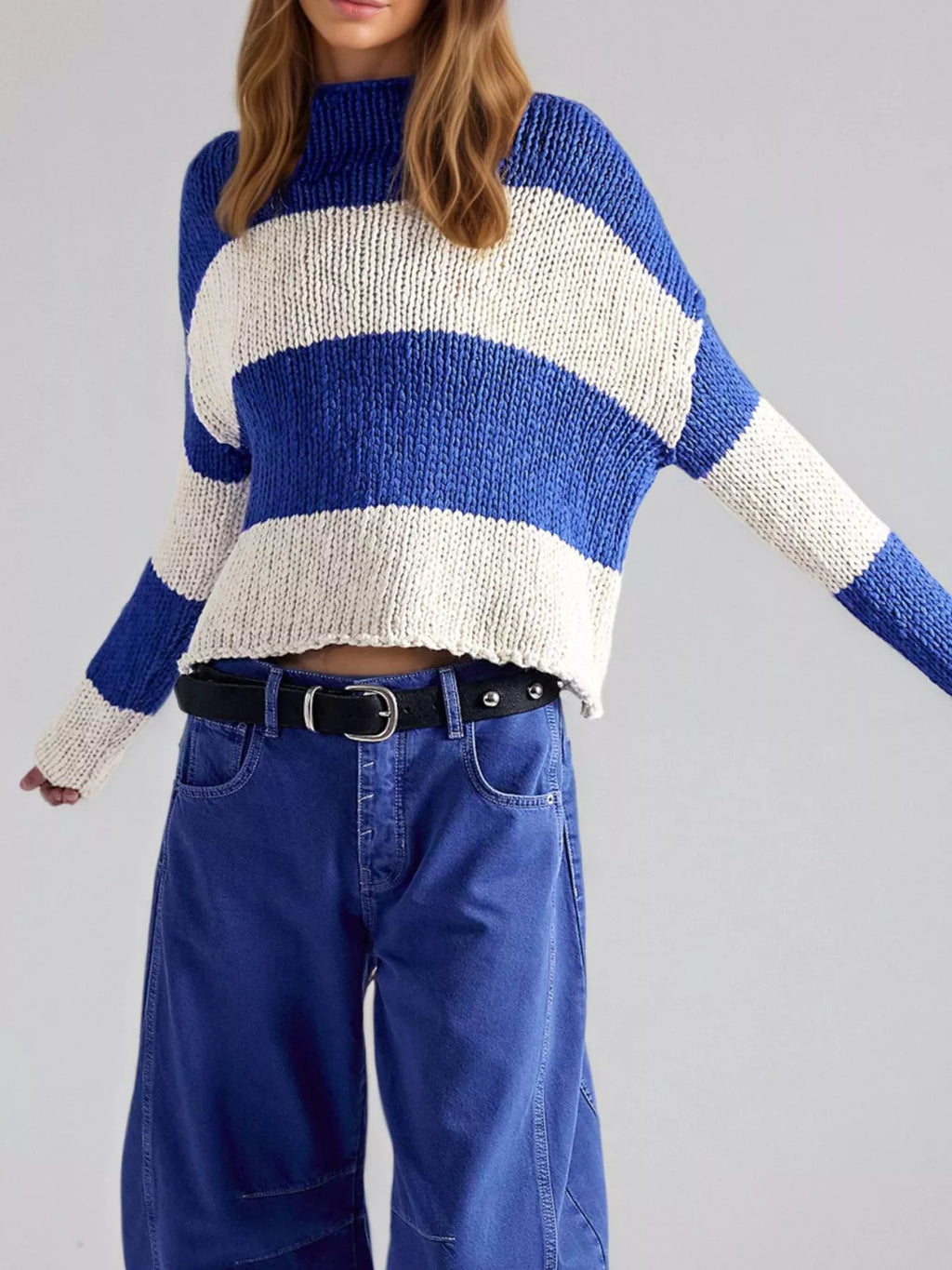 Chunky Knit Striped Sweater