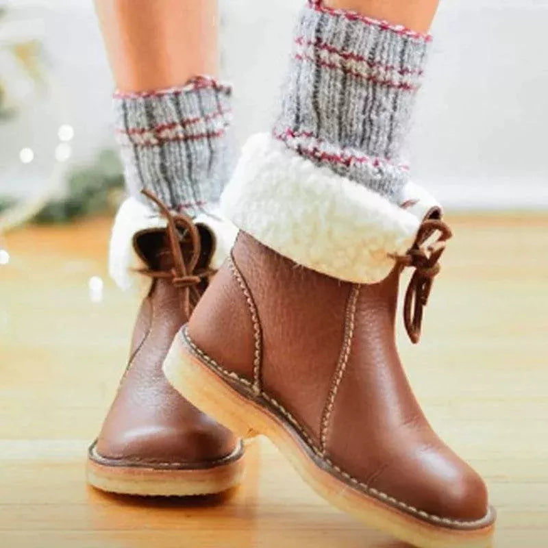 Round Toe Platform Boots